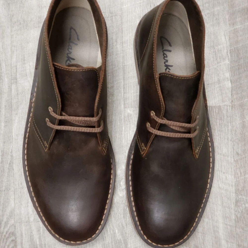 🆕️ Clarks Bushacre 2 Leather Chukka Boots Sz 11 - Picture 5 of 16